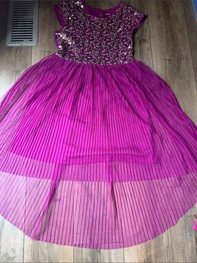 George Fuchsia Sequin Tulle Party Dress